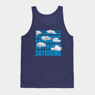 Skydiving in the clouds Tank Top